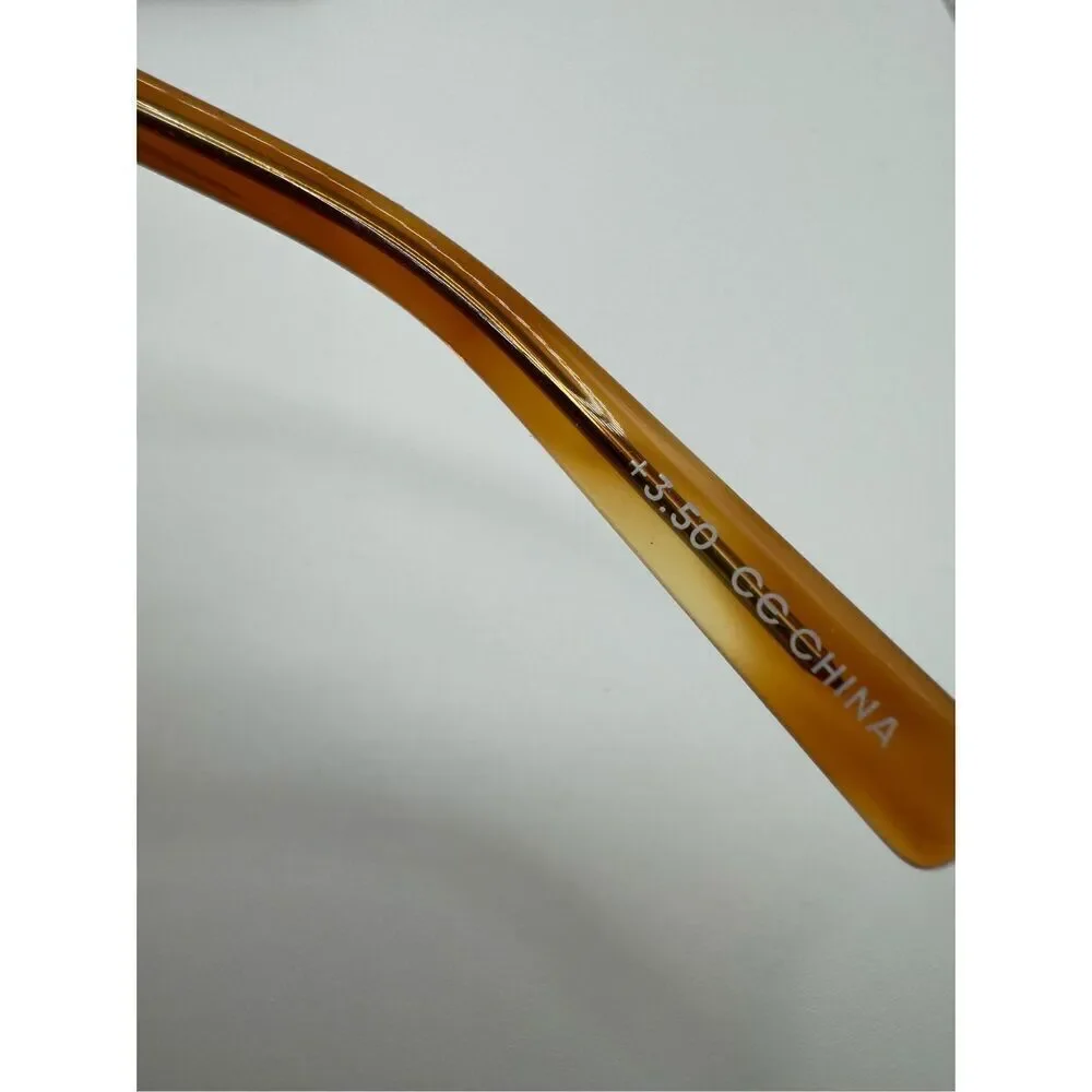 eyebobs Waylaid reading glasses strength 3.50 clear brown new without case